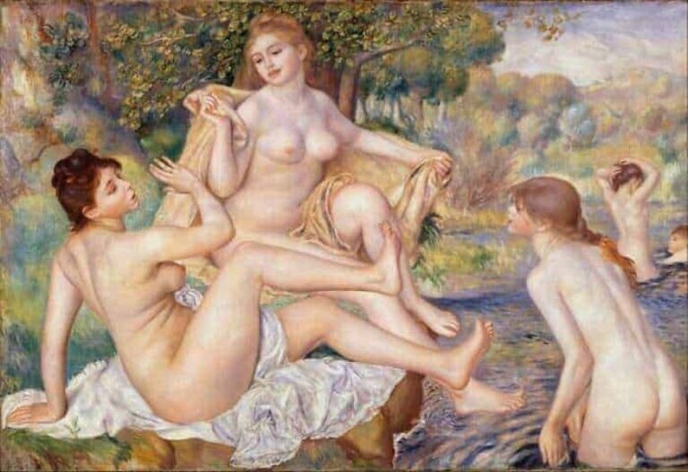 Bild: Auguste Renoir, „Les Grandes Baigneuses“ (zw. 1884 und 1887)