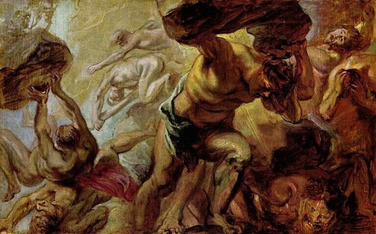 Bild: Peter Paul Rubens, „Der Sturz der Titanen“ (1637/38)