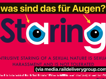 Wer starrt, ist schuldig (ob er starrt oder nicht)