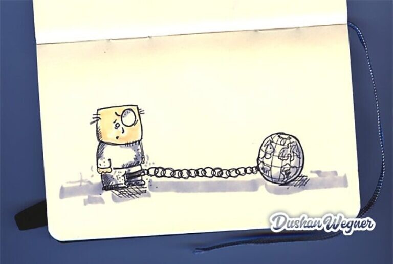 chained to the world