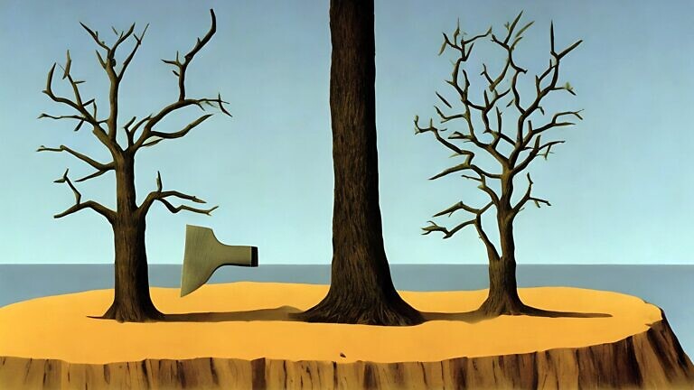 axe tree