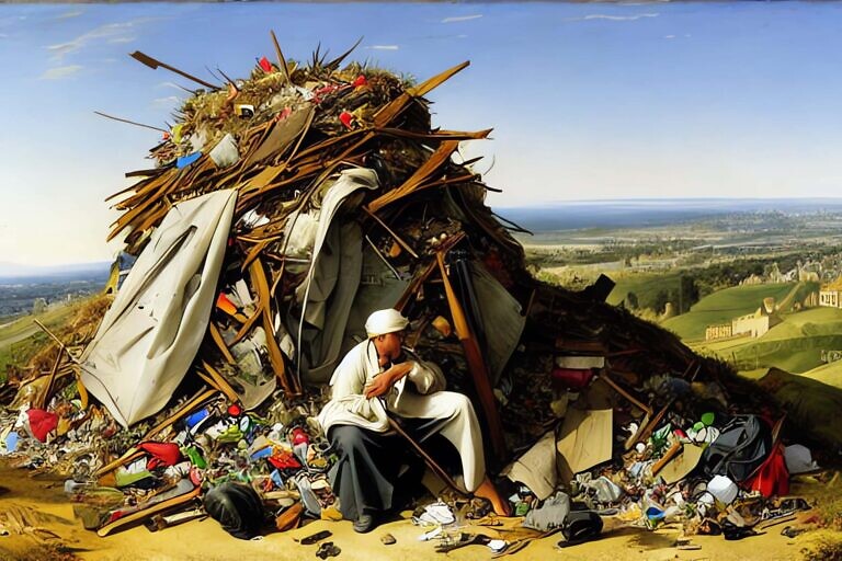 rubbish heap