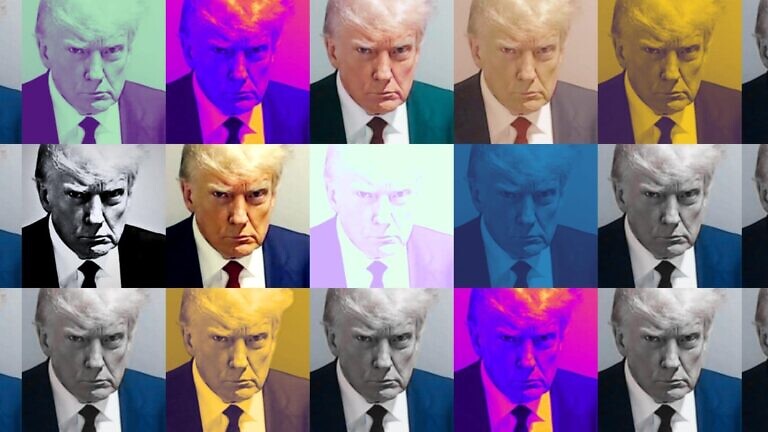 Bild: Trump Mugshot, eigene Bearbeitung