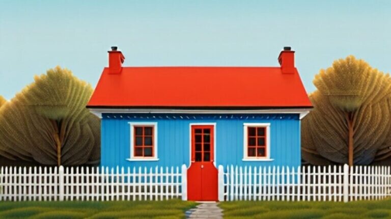 Bild: Mein Haus, mein Zaun darum.